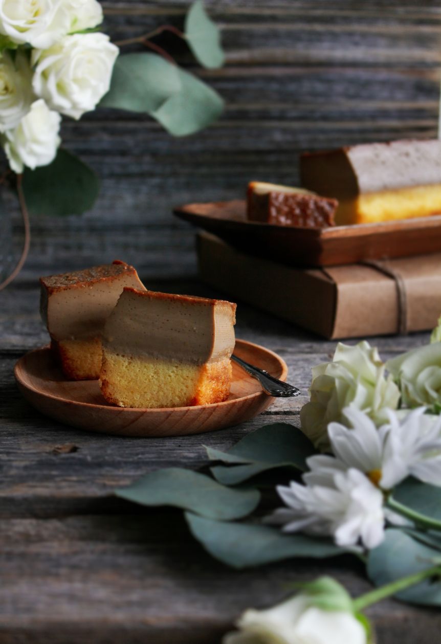 Coffee caramel pudding by Kexin